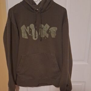 Nike Men's Olive Green Hoodie